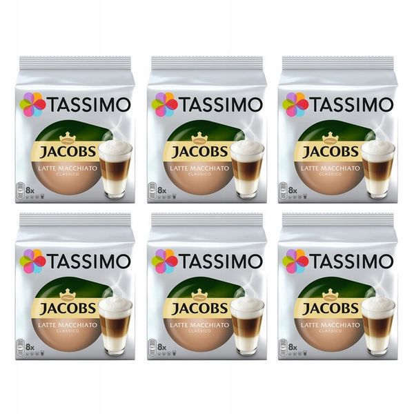 Kapsułki do Tassimo Jacobs Latte Macchiato Classico 6x 8 szt, 5+1 GRATIS! zdjęcie 1