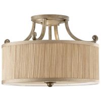 Plafon LAMPA sufitowa FE-ABBEY-SF Elstead FEISS plisowana OPRAWA okrągła abażurowa beżowa