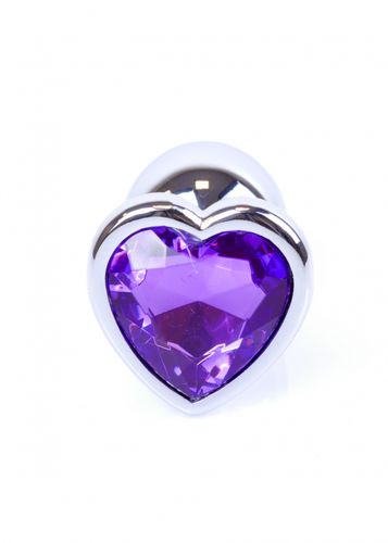 plug jewellery silver  heart plug  purple na Arena.pl