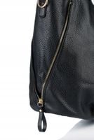 Torebka Damska KLASYCZNA SHOPPER MONNARI NA RAMIĘ Aktówka Czarna Premium