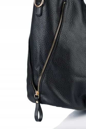 Torebka Damska KLASYCZNA SHOPPER MONNARI NA RAMIĘ Aktówka Czarna Premium na Arena.pl