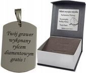 SREBRNY NIEŚMIERTELNIK ZAWIESZKA PR. 925 + GRAWER ZDJĘCIE + PUDEŁKO