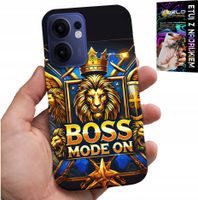 ETUI DO OPPO FIND X5 LITE - BOSS LEW Z KORONĄ NA TARCZY CASE + FOLIA
