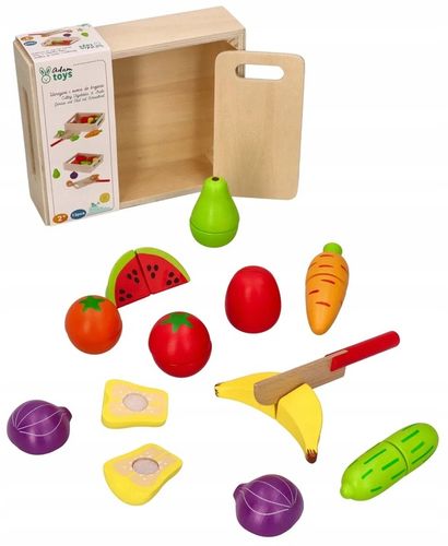 WARZYWA I OWOCE DO KROJENIA DREWNIANE ADAM TOYS na Arena.pl