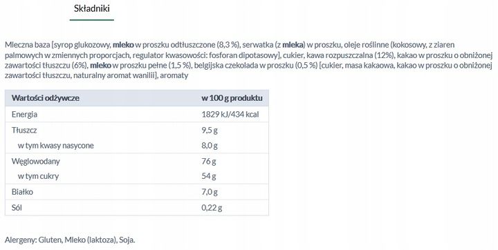 Mokate cappuccino z belgijską czekoladą 110 g zdjęcie 3