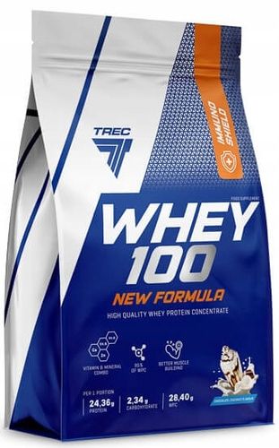 NOWE PYSZNE BIAŁKO WPC Trec Whey 100 700g SERWATKOWE PROTEINY NA MASĘ SIŁĘ na Arena.pl