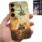 ETUI DO SAMSUNG GALAXY S24 FE - HELIKOPTER WOJSKOWY CZOŁG MILITARIA CASE