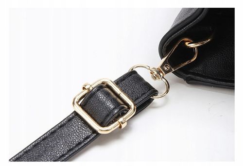 TOREBKA DAMSKA KUFEREK CZARNY BEŻ DO RĘKI NA RAMIĘ LISTONOSZKA WĄŻ na Arena.pl