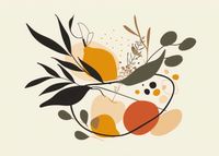 Plakat 35x25cm Botaniczny Wir