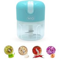 BEZPRZEWODOWY ROZDRABNIACZ USB DO ŻYWNOŚCI ViO K02 - TURKUSOWY, 250 ML