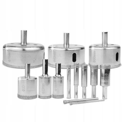 OTWORNICE DIAMENTOWE DO GRESU, PŁYTEK, GLAZURY, SZKŁA, PROFI 14 szt na Arena.pl