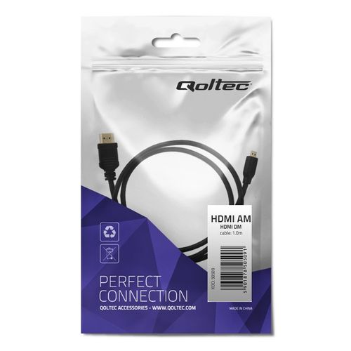 Qoltec Kabel HDMI A męski | Micro HDMI D męski | 1m na Arena.pl