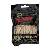 filterki raw super long black 6 x 30mm 100sztuk