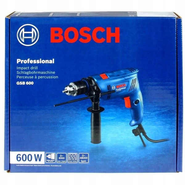 WIERTARKA UDAROWA 600W GSB 600 RE BOSCH zdjęcie 3