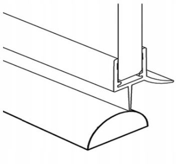 Próg akrylowy 5mm 100cm do kabiny prysznicowej na Arena.pl
