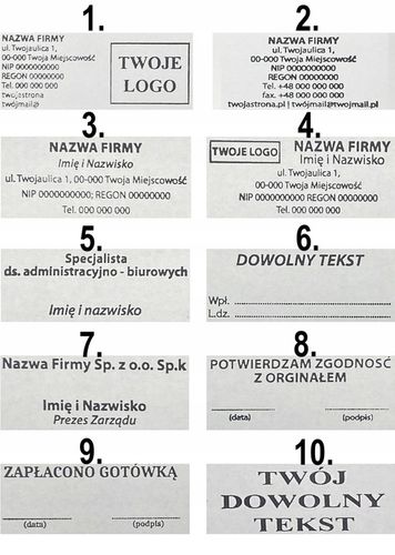 PIECZĄTKA TRODAT 4913 DO 8 LINII FIRMOWA IMIENNA BIUROWA PROJEKT + GUMKA na Arena.pl