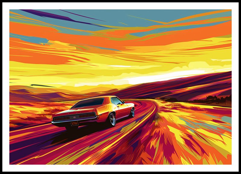 Plakat 100x70cm Pędź Przed Siebie zdjęcie 3