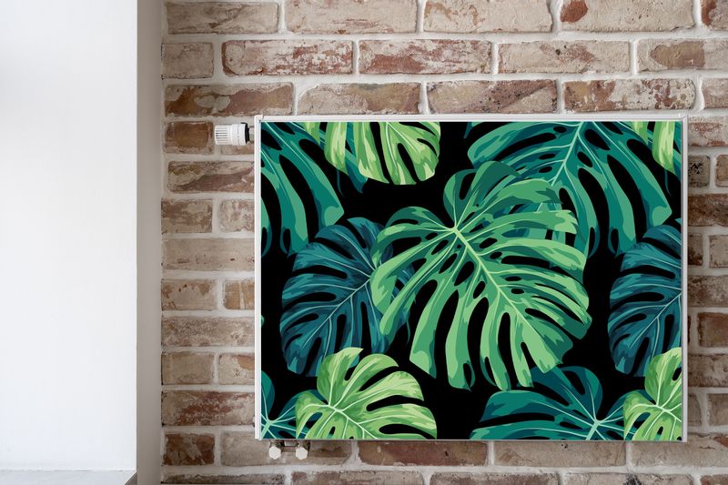 MATA MAGNETYCZNA NA KALORYFER Egzotyczne Liście Natura 90cm x 60cm zdjęcie 6