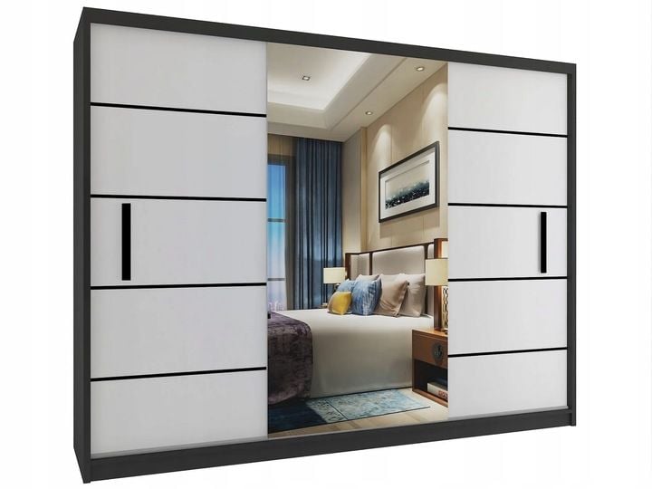 Szafa przesuwna z lustrem 235 cm zdjęcie 7