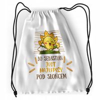 Plecak Dla Sebastiana Sportowy Szkolny Worek Torba Z Nadrukiem Ze Zdjęciem