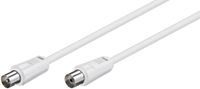 MicroConnect Coax M-F 2.5m White 75 Ohm