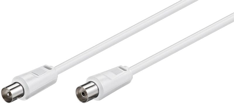 MicroConnect Coax M-F 2.5m White 75 Ohm zdjęcie 1