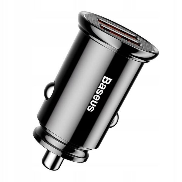 Ładowarka samochodowa Baseus Circular 2xUSB QC3.0 5A 30W (czarna) zdjęcie 10