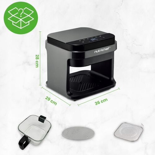 AIR FRYER FRYTKOWNICA BEZTŁUSZCZOWA 5,5L 8 PROGRAMÓW NUTRICHEF CZARNA na Arena.pl