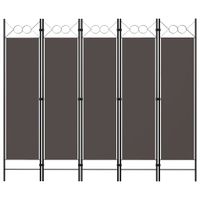 Parawan 5-panelowy, antracytowy, 200 x 180 cm