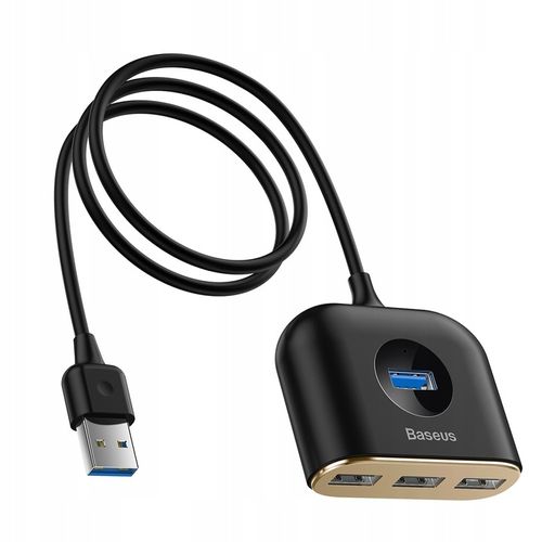 HUB USB BASEUS ADAPTER ROZDZIELACZ ROZGAŁĘŹNIK USB 3.0 DO 4x USB KABEL 1M na Arena.pl