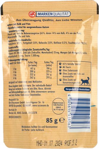 WINSTON MOKRA KARMA DLA KOTA CIELĘCINA I INDYK 85G na Arena.pl