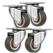 Kółka 64mm do mebli zestaw 4szt kółko gumowe obrotowe jezdne