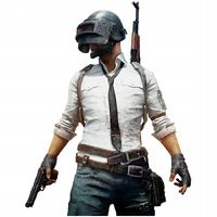 Naklejka PUBG Player Gracz Postać Tytułowa Wlepka na Komputer do Samochodu