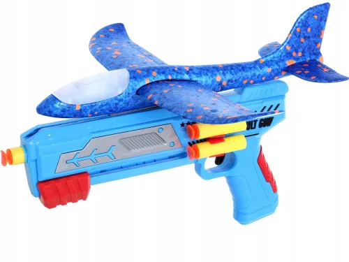 Wyrzutnia Samolotów Styropianowych PISTOLET NA STRZAŁKI SAMOLOTY Rzutki 2w1 na Arena.pl