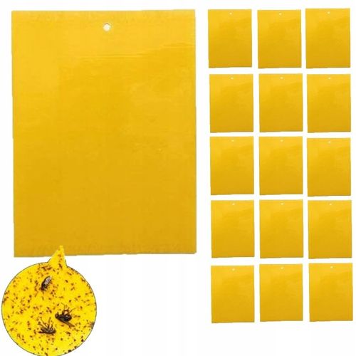 ŻÓŁTE TABLICE LEPOWE LEP NA NASIONNICĘ TRZEŚNIÓWKĘ DRZEWKA OWOCOWE A4 na Arena.pl