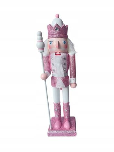 Figurka Świąteczna Dziadek do Orzechów 30CM biało-różowy Nutcracker na Arena.pl