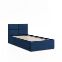 Łóżko Ramowe BORGO NIEBIESKIE JEDNOOSOBOWE Tapicerowane Pojedyncze VELVET