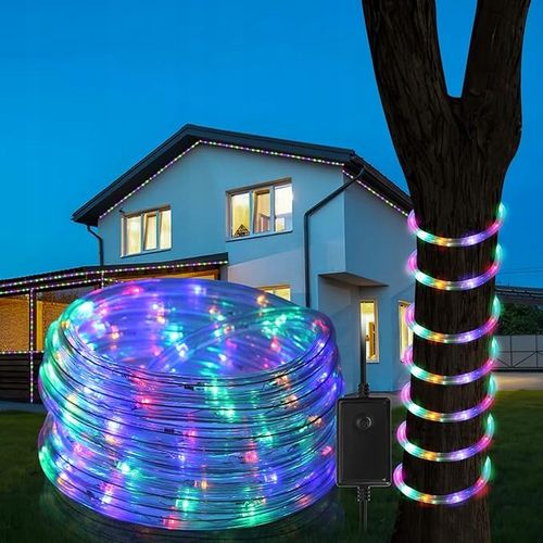 WĄŻ Świetlny 20m LED LAMPKI CHOINKOWE MULTIKOLOR KOLOROWY na Arena.pl