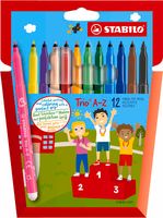 STABILO TRIO FLAMASTRY ETIU KARTONOWE 12SZT 5629