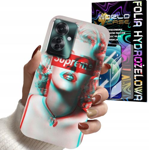 ETUI DO OPPO RENO 11 F 5G - Monroe MODNE KOBIECE WZORY + FOLIA na Arena.pl