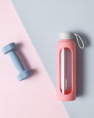 Wessper B1 motwacyjna butelka szklana 500ml z miarką na fitness na Arena.pl