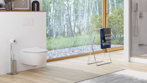 Kros wieszak wolnostojący na ręczniki, chrom na Arena.pl