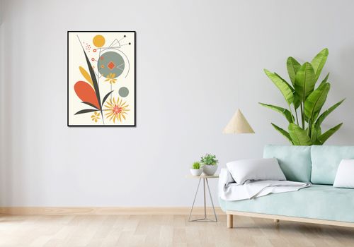 Plakat 64x90cm Geometryczny Ogród na Arena.pl