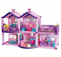 DOMEK DLA LALEK KUCYKI VILLA MEBLE FIGURKI WOOPIE