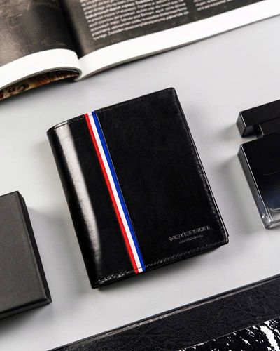 duży, skórzany portfel męski bez zapięcia - peterson na Arena.pl