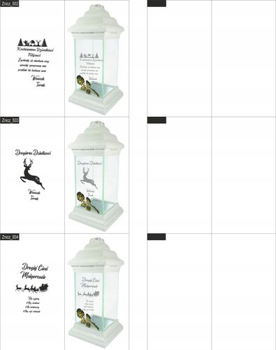 ZNICZ kapliczka WŁASNY GRAWER DLA BABCI lampion na Arena.pl