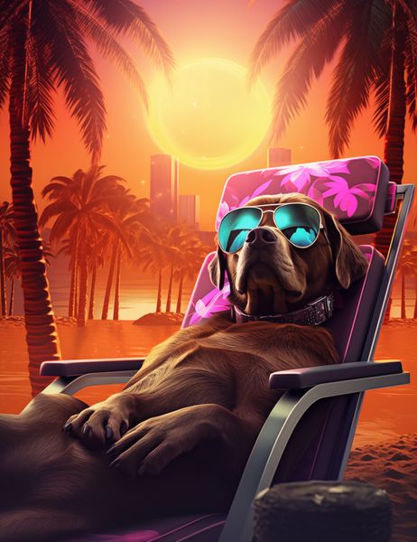 Plakat 50x65cm Lato w Stylu zdjęcie 1