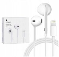ORYGINALNE SŁUCHAWKI DOUSZNE PRZEWODOWE APPLE IPHONE EARPODS LIGTHNING