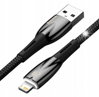 Baseus Glimmer Series kabel USB-A - Lightning 480Mb/s 2.4A 2m czarny