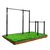 Drążek ogrodowy stacjonarny zewnętrzny + poręcze drabinką MONKEYBAR-street workout KSOZ005